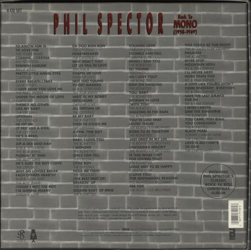 Phil Spector Back To Mono + Badge CD Album Box Set UK PSPDXBA877703