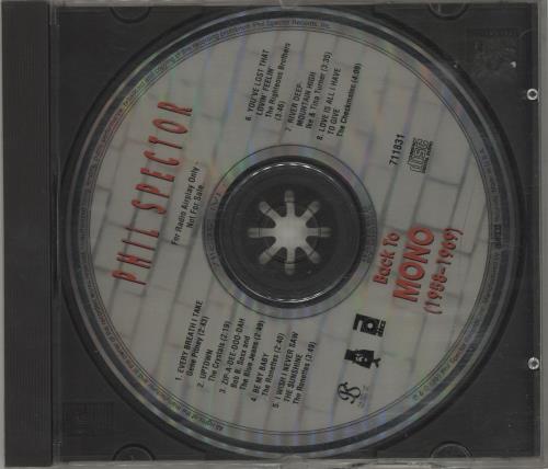 Phil Spector Back To Mono 1958-1969 CD album (CDLP) US PSPCDBA684586