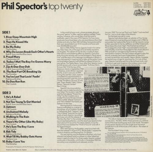 Phil Spector Echoes Of The 60's vinyl LP album (LP record) UK PSPLPEC454816