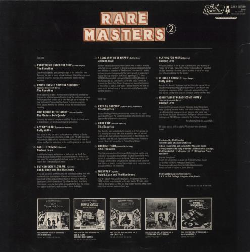 Phil Spector Phil Spector Wall Of Sound Vol. 6 - Rare Masters 2 vinyl LP album (LP record) UK PSPLPPH593017