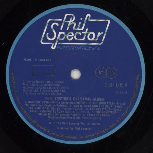 Phil Spector Phil Spector's Christmas Album vinyl LP album (LP record) UK PSPLPPH82012