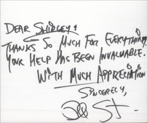 Phil Spector Signed Thank You Card In Envelope memorabilia UK PSPMMSI512601