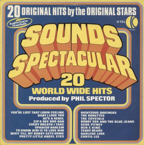 Phil Spector Sounds Spectacular vinyl LP album (LP record) UK PSPLPSO293695