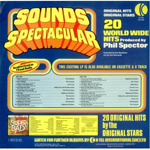 Phil Spector Sounds Spectacular vinyl LP album (LP record) UK PSPLPSO293695