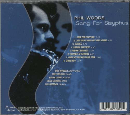Phil Woods Song For Sisyphus CD album (CDLP) UK PWDCDSO891153