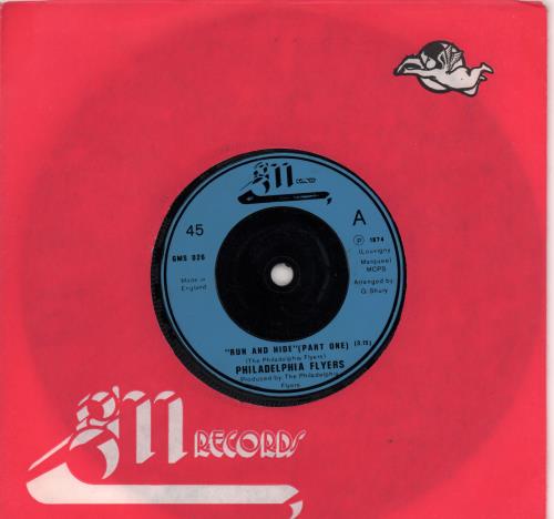 Philadelphia Flyers Run And Hide 7" vinyl single (7 inch record / 45) UK PQ507RU662866