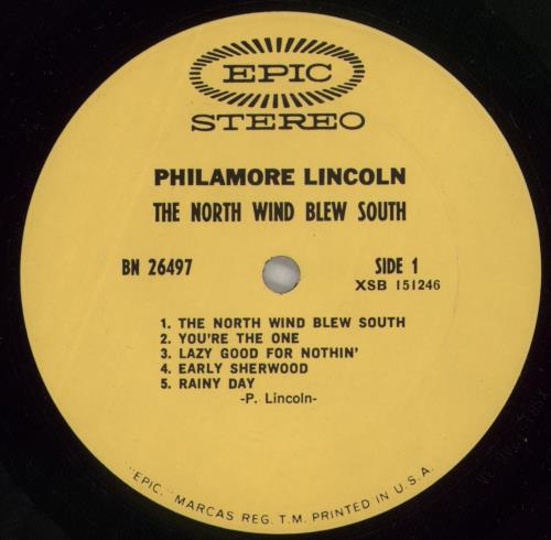 Philamore Lincoln The North Wind Blew South vinyl LP album (LP record) US 8PLLPTH490308