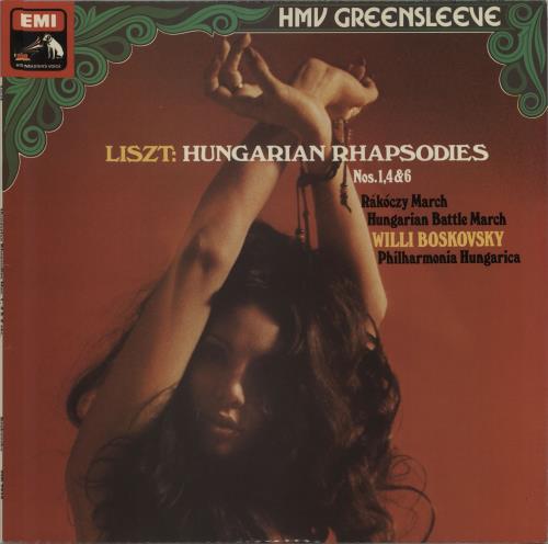 Philharmonia Hungarica Liszt: Hungarian Rhapsodies Nos. 1, 4 & 6/ R�ck�czy March/ Hungarian Battle March vinyl LP album (LP record) UK QHQLPLI674048