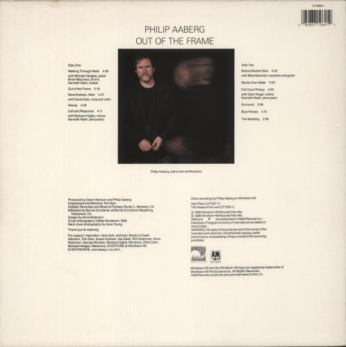 Philip Aaberg Out Of The Frame vinyl LP album (LP record) German PYJLPOU523560