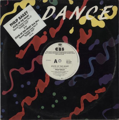 Philip Bailey State Of The Heart 12" vinyl single (12 inch record / Maxi-single) Australian PLB12ST662475