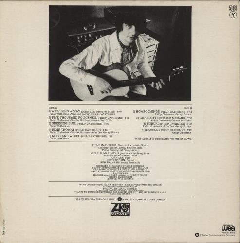 Philip Catherine Guitars vinyl LP album (LP record) French 4MULPGU877294