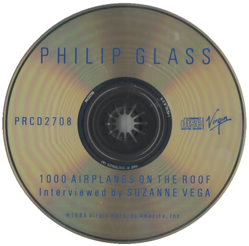 Philip Glass 1000 Airplanes On The Roof CD album (CDLP) US PLGCDAI440286