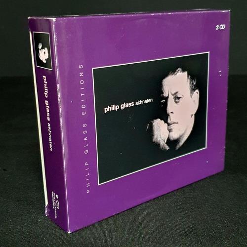 Philip Glass Akhnaten 2 CD album set (Double CD) UK PLG2CAK758915