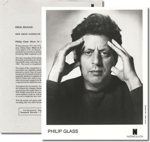 Philip Glass Music In 12 Parts media press pack US PLGPPMU401003