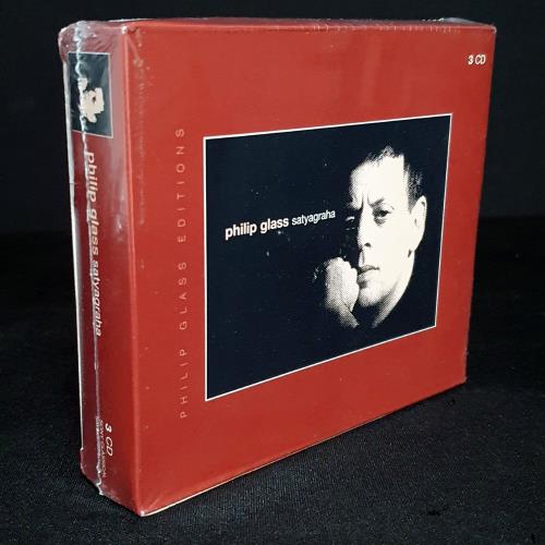 Philip Glass Satyagraha 3-CD album set (Triple CD) UK PLG3CSA758910