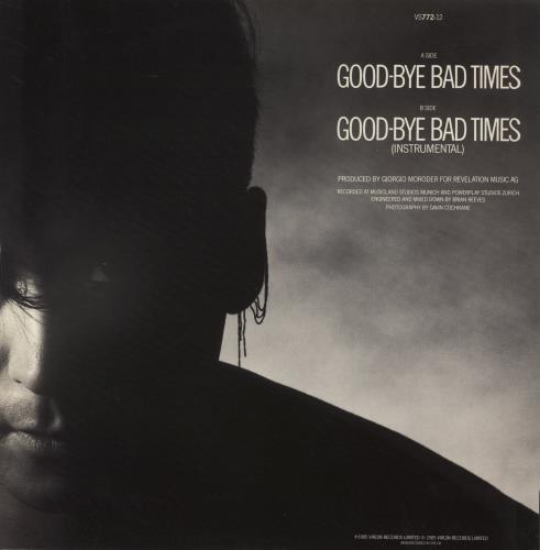Philip Oakey & Giorgio Moroder Good-Bye Bad Times 12" vinyl single (12 inch record / Maxi-single) UK QHJ12GO691331