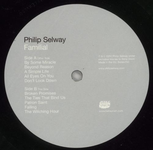 Philip Selway Familial vinyl LP album (LP record) UK PZJLPFA865946