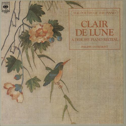 Philippe Entremont Clair De Lune: A Debussy Piano Recital vinyl LP album (LP record) UK QKJLPCL760271