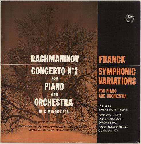 Philippe Entremont Rachmaninov: Piano Concerto No. 2 in C Minor / Franck: Symphonic Variations vinyl LP album (LP record) UK QKJLPRA702069