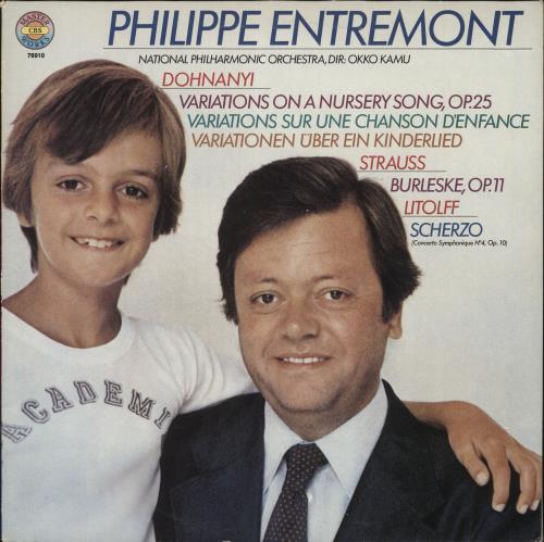 Philippe Entremont Variations On A Nursery Song / Burleske / Scherzo From Concerto Symphonique vinyl LP album (LP record) German QKJLPVA721302