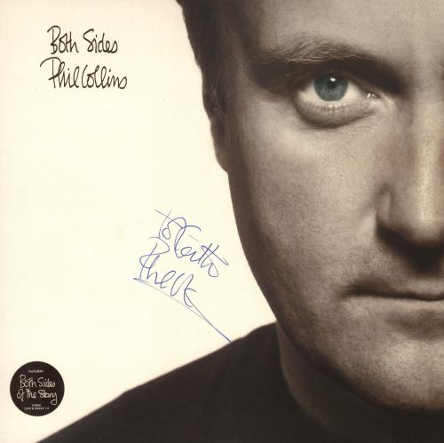 Phil Collins Both Sides - Autographed 2-LP vinyl record set (Double Album) UK COL2LBO730216