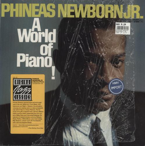 Phineas Newborn Jr. A World Of Piano! vinyl LP album (LP record) US PNJLPAW875596