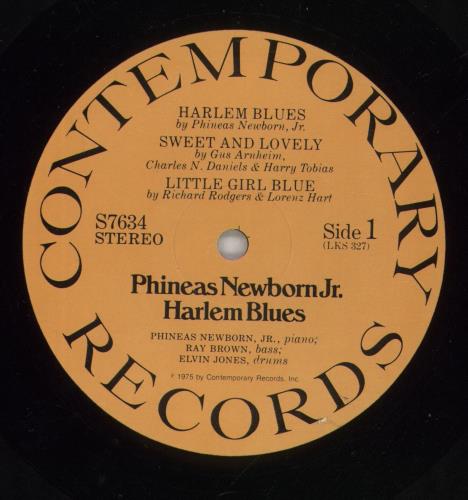Phineas Newborn Jr. Harlem Blues vinyl LP album (LP record) US PNJLPHA493487