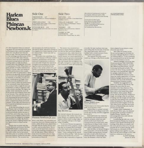 Phineas Newborn Jr. Harlem Blues vinyl LP album (LP record) US PNJLPHA493487