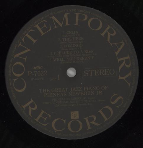 Phineas Newborn Jr. The Great Jazz Piano Of Phineas Newborn Jr. vinyl LP album (LP record) Japanese PNJLPTH875393