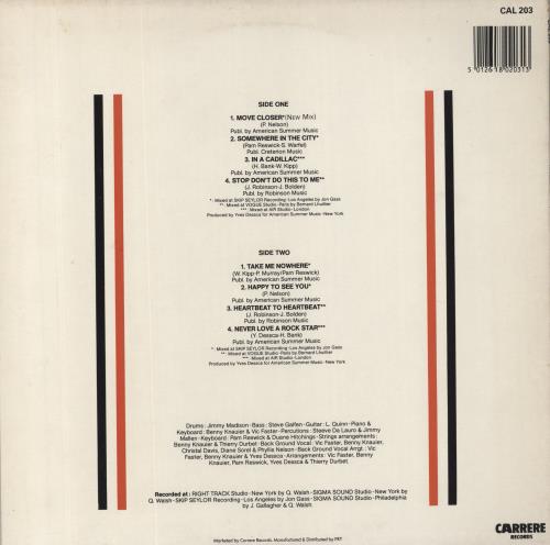 Phyllis Nelson Move Closer vinyl LP album (LP record) UK PHYLPMO251146