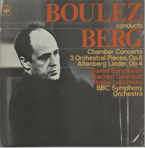Pierre Boulez Boulez Conducts Berg vinyl LP album (LP record) UK B14LPBO650222