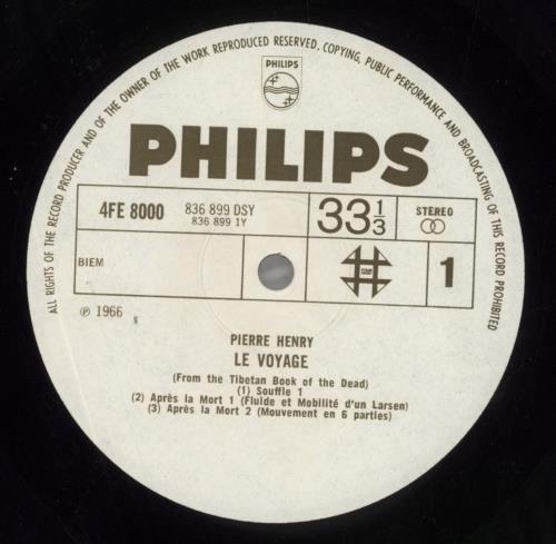 Pierre Henry Le Voyage vinyl LP album (LP record) UK PIHLPLE857784