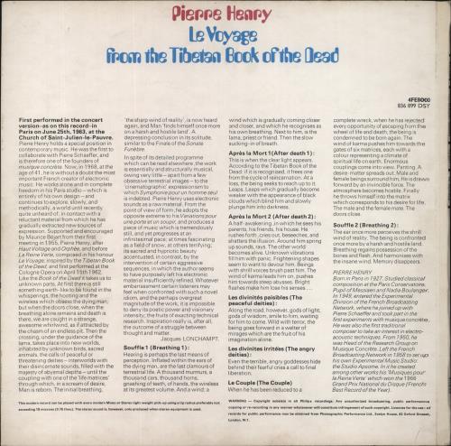 Pierre Henry Le Voyage vinyl LP album (LP record) UK PIHLPLE857784
