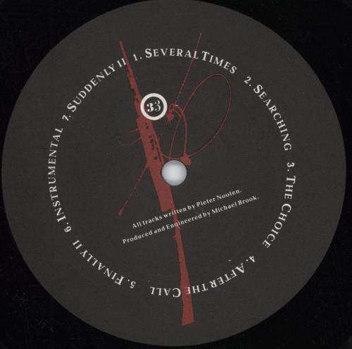 Pieter Nooten/Michael Brook Sleeps With The Fishes vinyl LP album (LP record) UK N&BLPSL782288