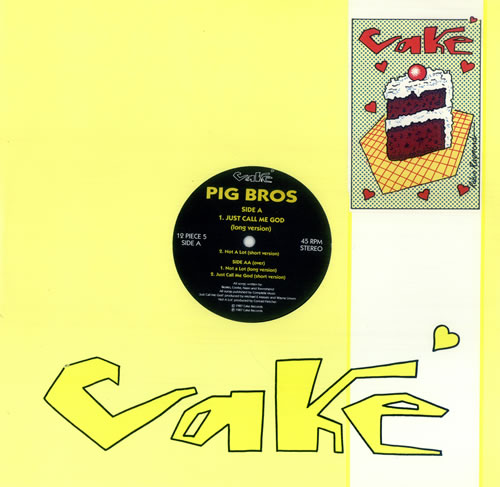 Pigbros Just Call Me God 12" vinyl single (12 inch record / Maxi-single) UK PG412JU457737