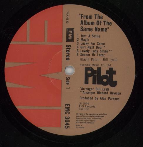 Pilot From The Album Of The Same Name vinyl LP album (LP record) UK PLOLPFR240256