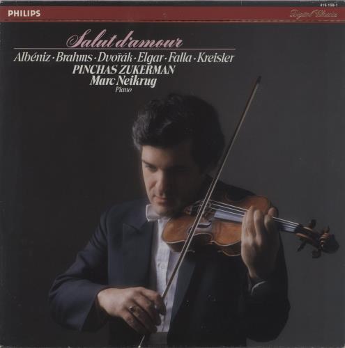 Pinchas Zukerman Salut D'Amour vinyl LP album (LP record) Dutch QINLPSA894402
