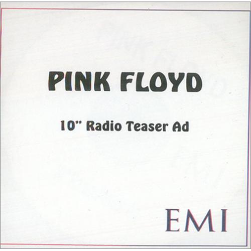 Pink Floyd 10" Radio Teaser Ad CD-R acetate UK PINCRRA160871