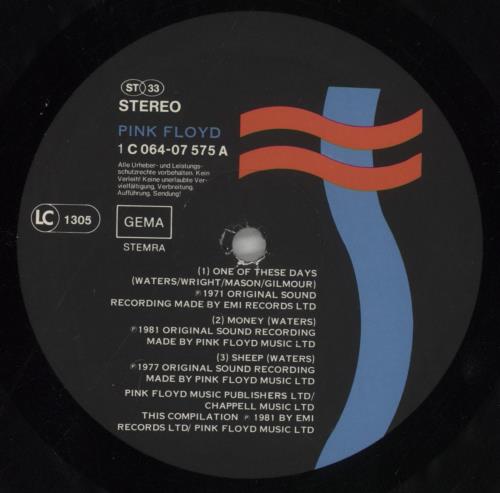 Pink Floyd A Collection Of Great Dance Songs vinyl LP album (LP record) German PINLPAC862591