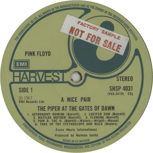 Pink Floyd A Nice Pair - 1st - Factory Sample 2-LP vinyl record set (Double LP Album) UK PIN2LAN301069