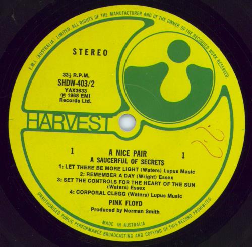 Pink Floyd A Nice Pair 2-LP vinyl record set (Double LP Album) Australian PIN2LAN772578