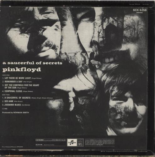 Pink Floyd A Saucerful Of Secrets - 3rd vinyl LP album (LP record) UK PINLPAS303827