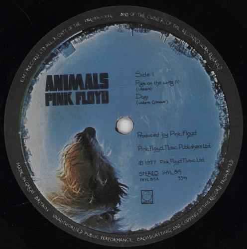 Pink Floyd Animals - Barcoded - VG vinyl LP album (LP record) UK PINLPAN833657