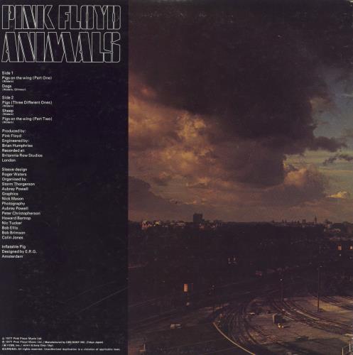 Pink Floyd Animals vinyl LP album (LP record) Japanese PINLPAN831168