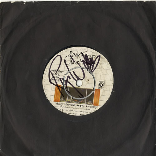 Pink Floyd Another Brick In The Wall Part II - Autographed memorabilia UK PINMMAN598552