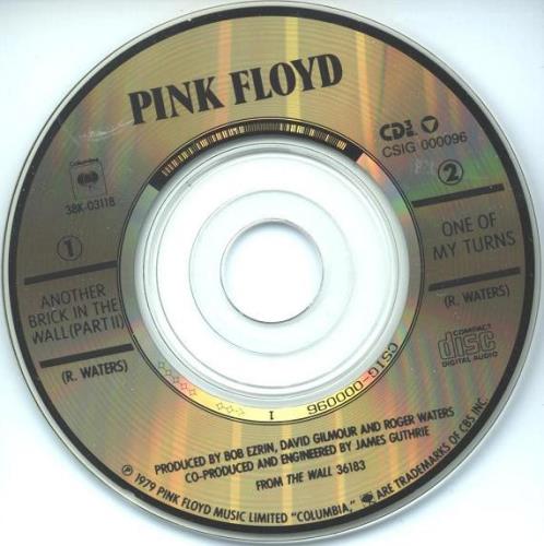 Pink Floyd Another Brick In The Wall 3" CD single (CD3) US PINC3AN98095