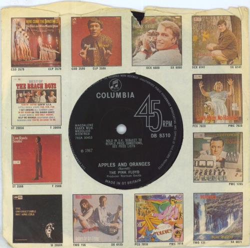 Pink Floyd Apples And Oranges - Solid 7" vinyl single (7 inch record / 45) UK PIN07AP545646
