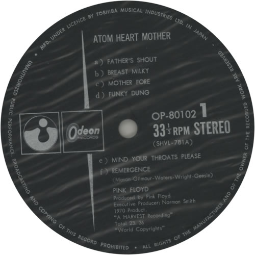 Pink Floyd Atom Heart Mother - �2,000 Obi vinyl LP album (LP record) Japanese PINLPAT310954