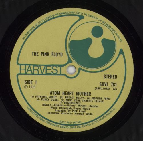 Pink Floyd Atom Heart Mother - 1st - VG World Copyrights/Lupus Music vinyl LP album (LP record) UK PINLPAT850056