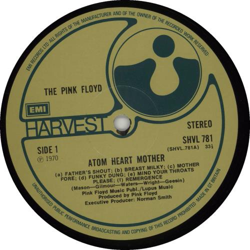 Pink Floyd Atom Heart Mother - 3rd - Sample vinyl LP album (LP record) UK PINLPAT676914
